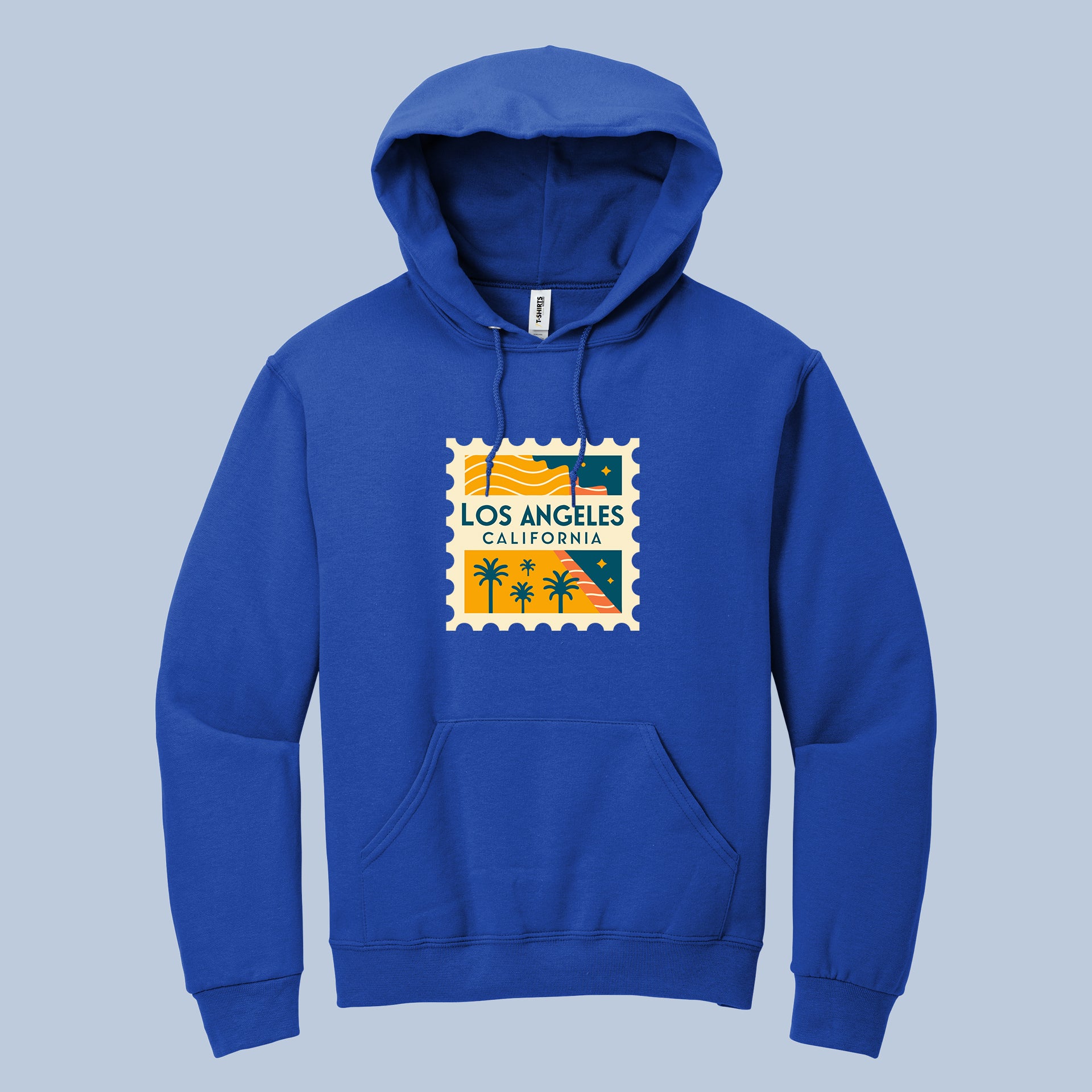 Los Angeles California Hoodie – Retro Travel Stamp Graphic 7
