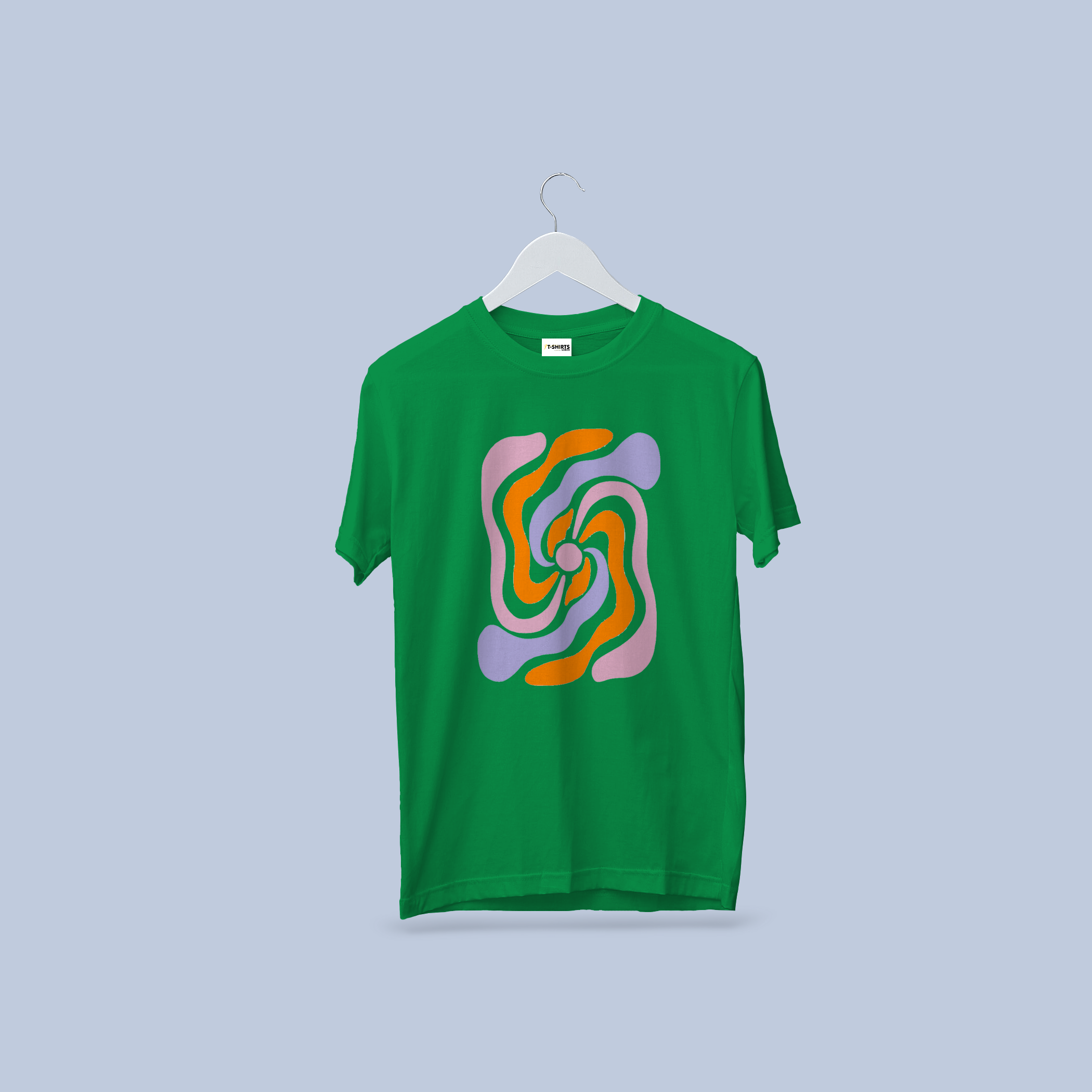 Abstract Swirl Art T-Shirt - Psychedelic & Colorful Cotton Tee 6