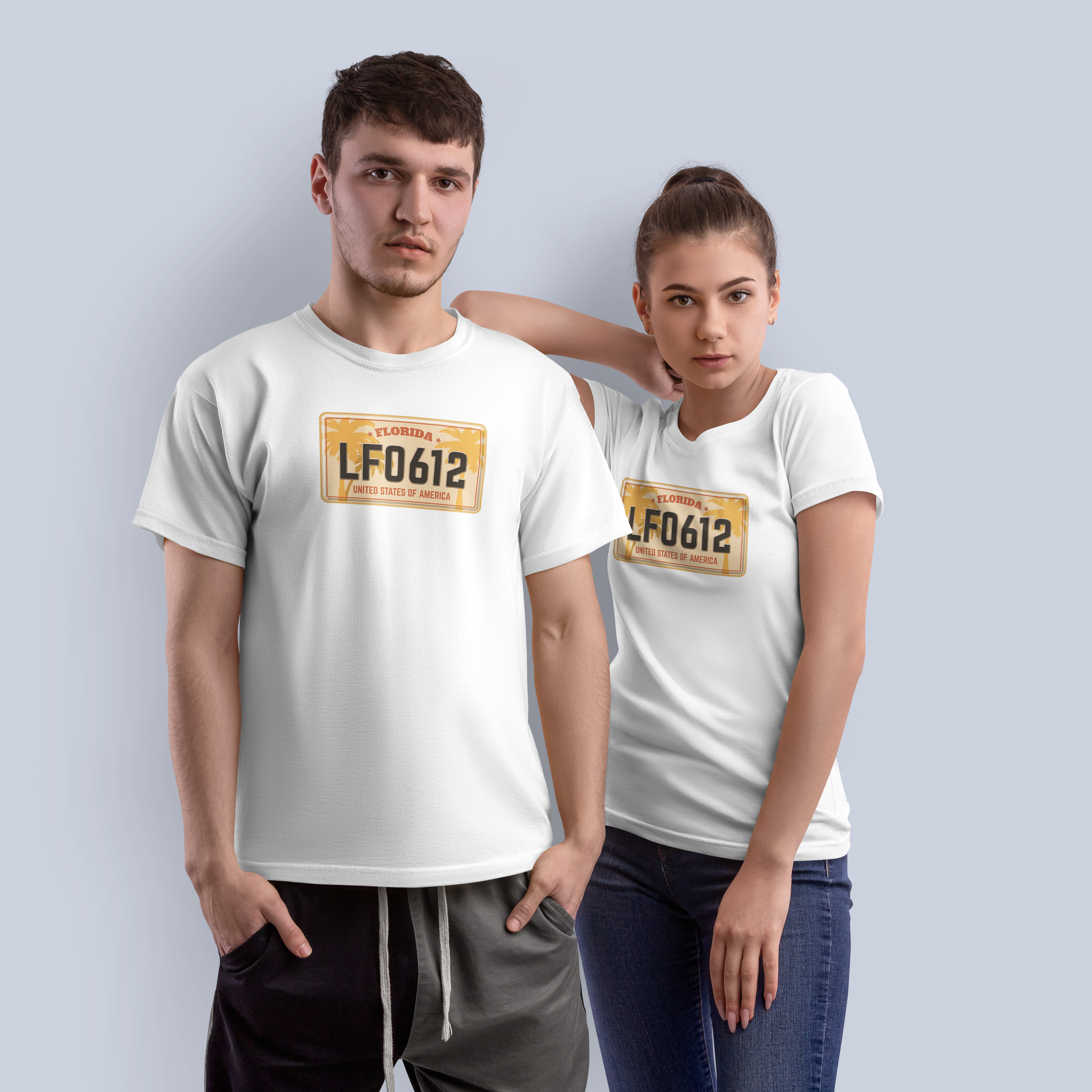 Florida State License Plate Graphic T-Shirt 7