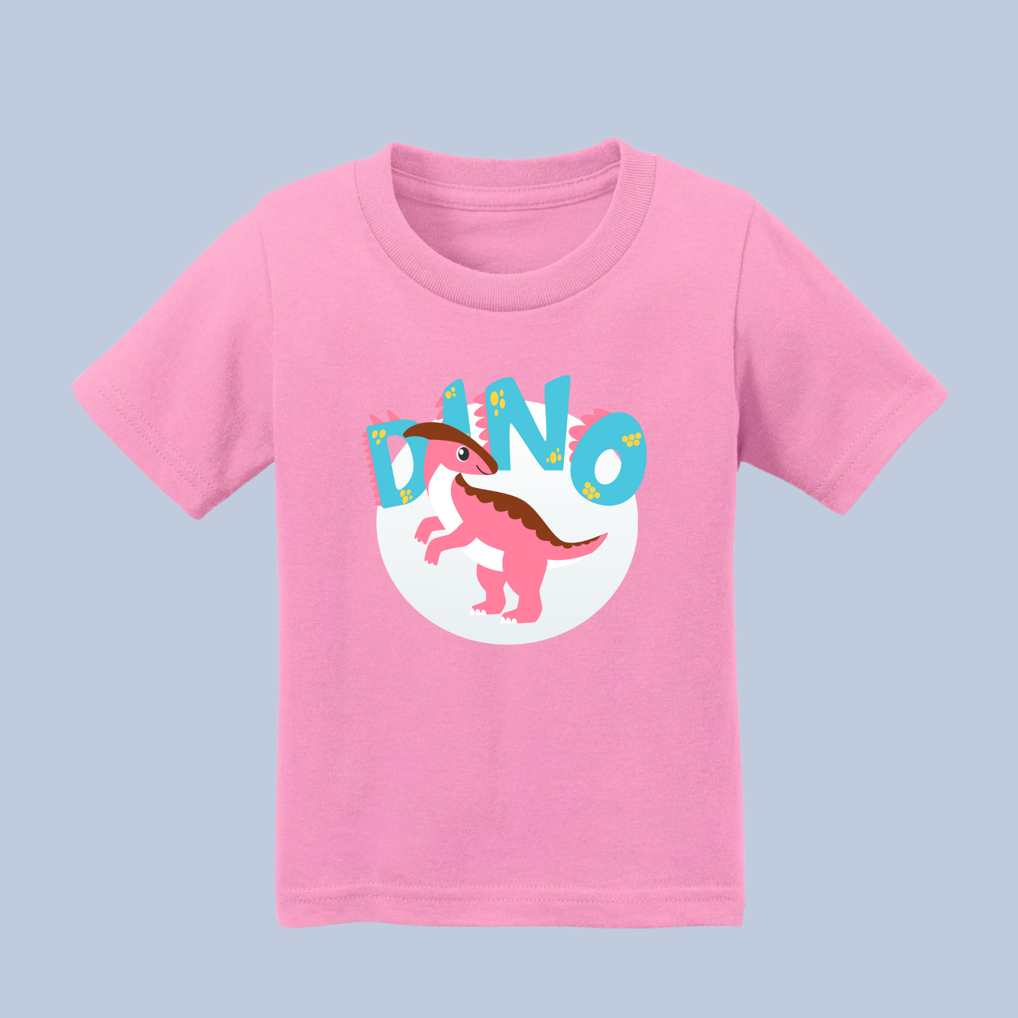 Pink Dino Baby & Toddler T-Shirt 3