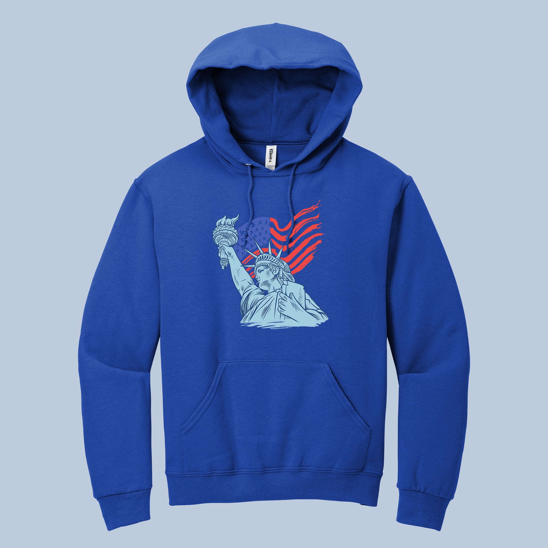 Statue of Liberty American Flag Hoodie – USA Patriotic Pullover 7