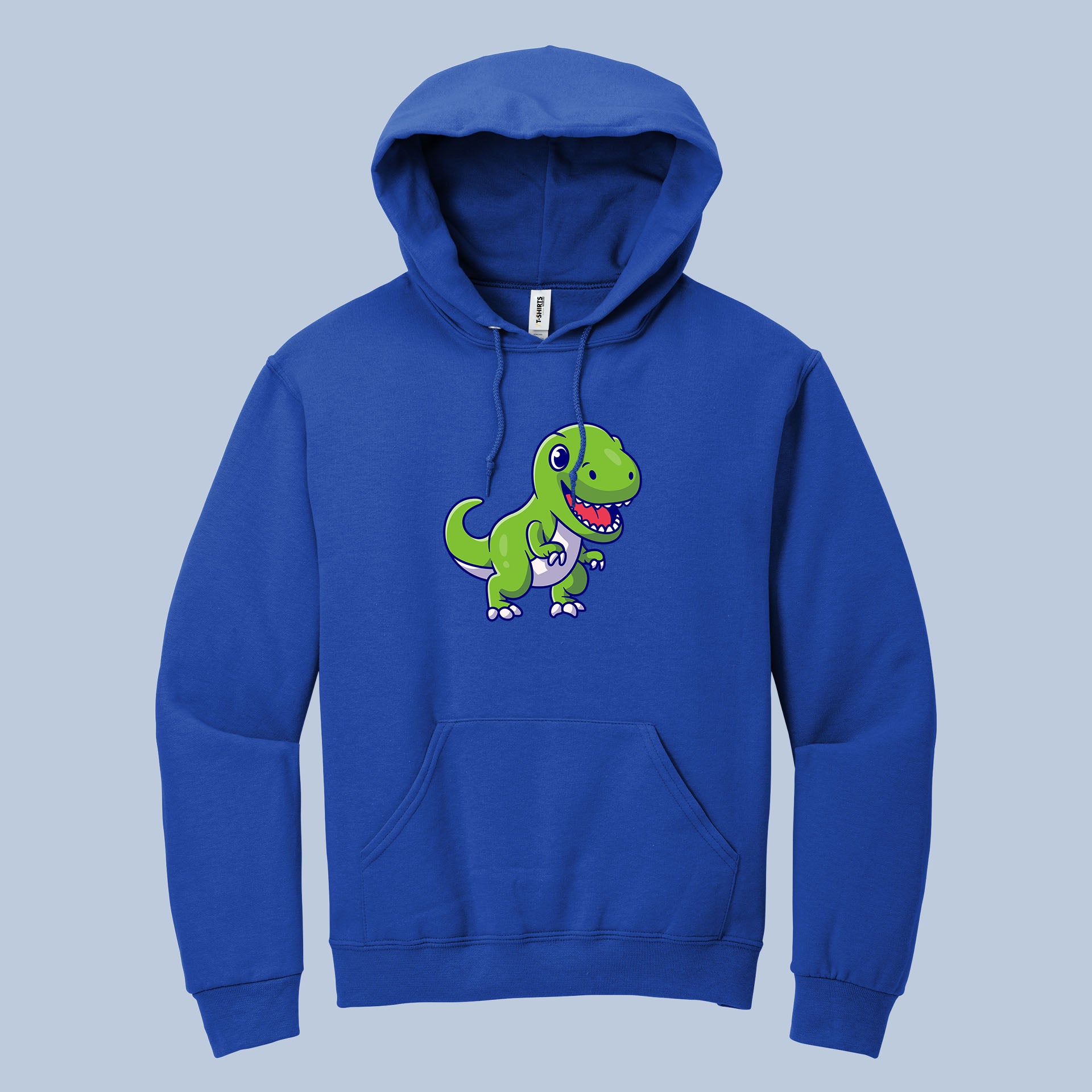 Cute T-Rex Dinosaur Hoodie – Green Cartoon Dino Pullover 7