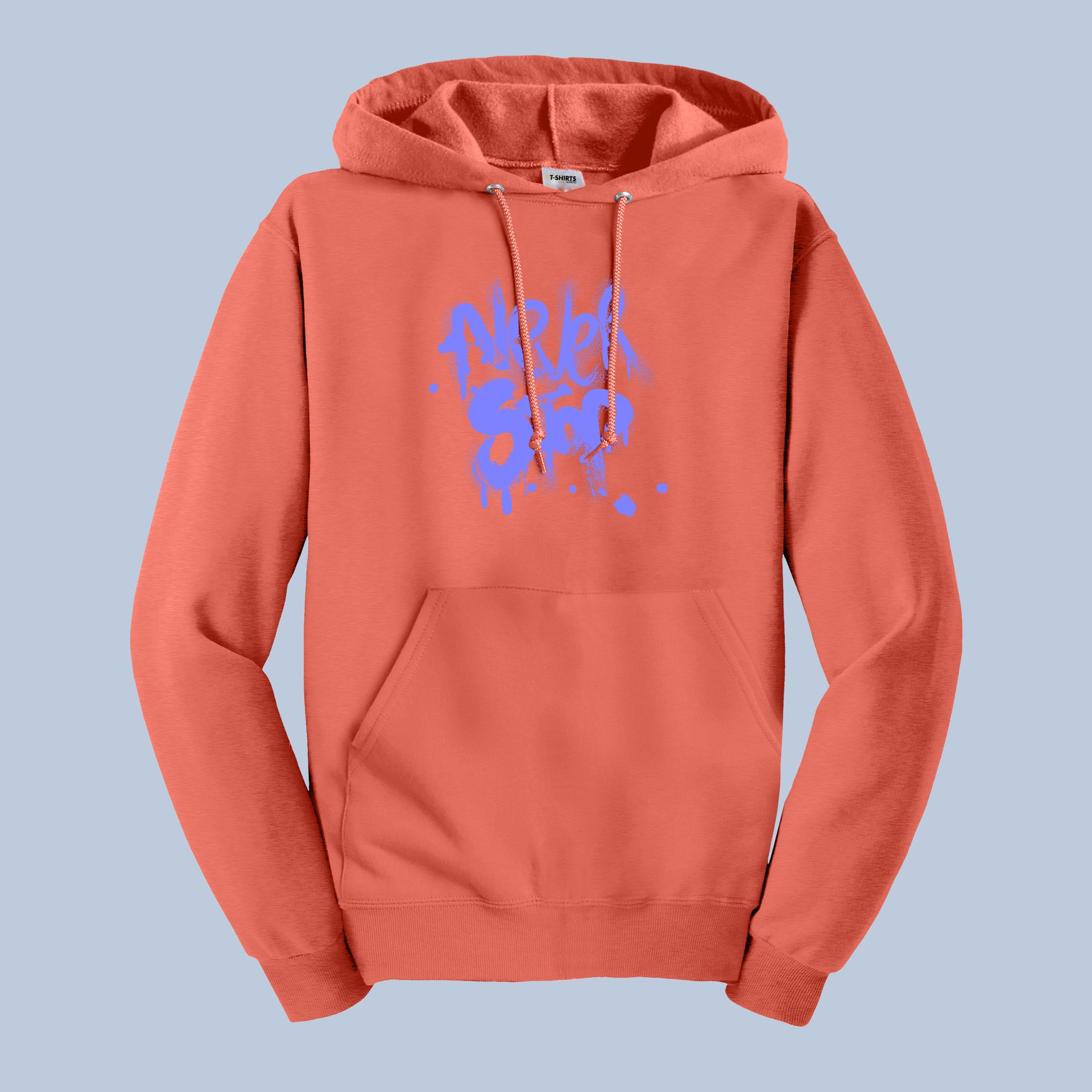 Never Stop Graffiti-Style Statement Hoodie 8