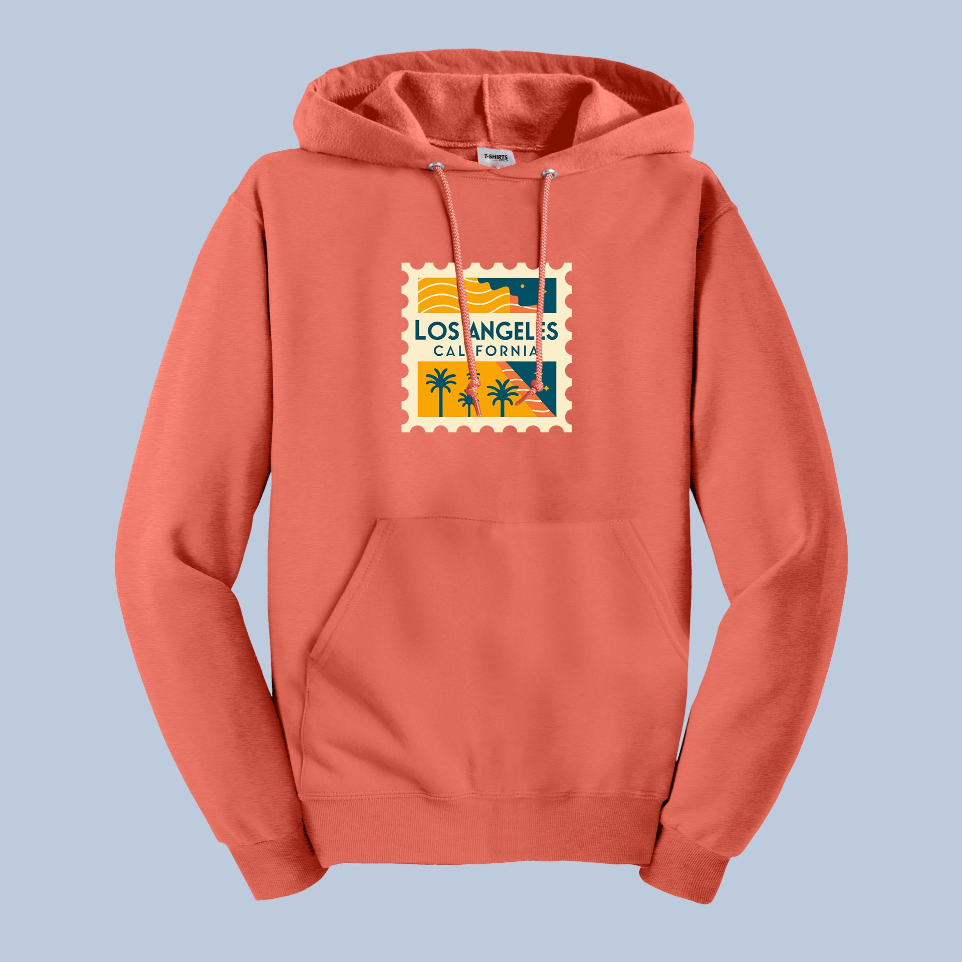 Los Angeles California Hoodie – Retro Travel Stamp Graphic 8