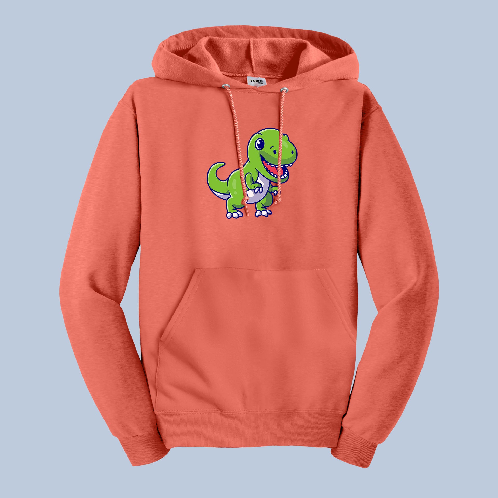 Cute T-Rex Dinosaur Hoodie – Green Cartoon Dino Pullover 8