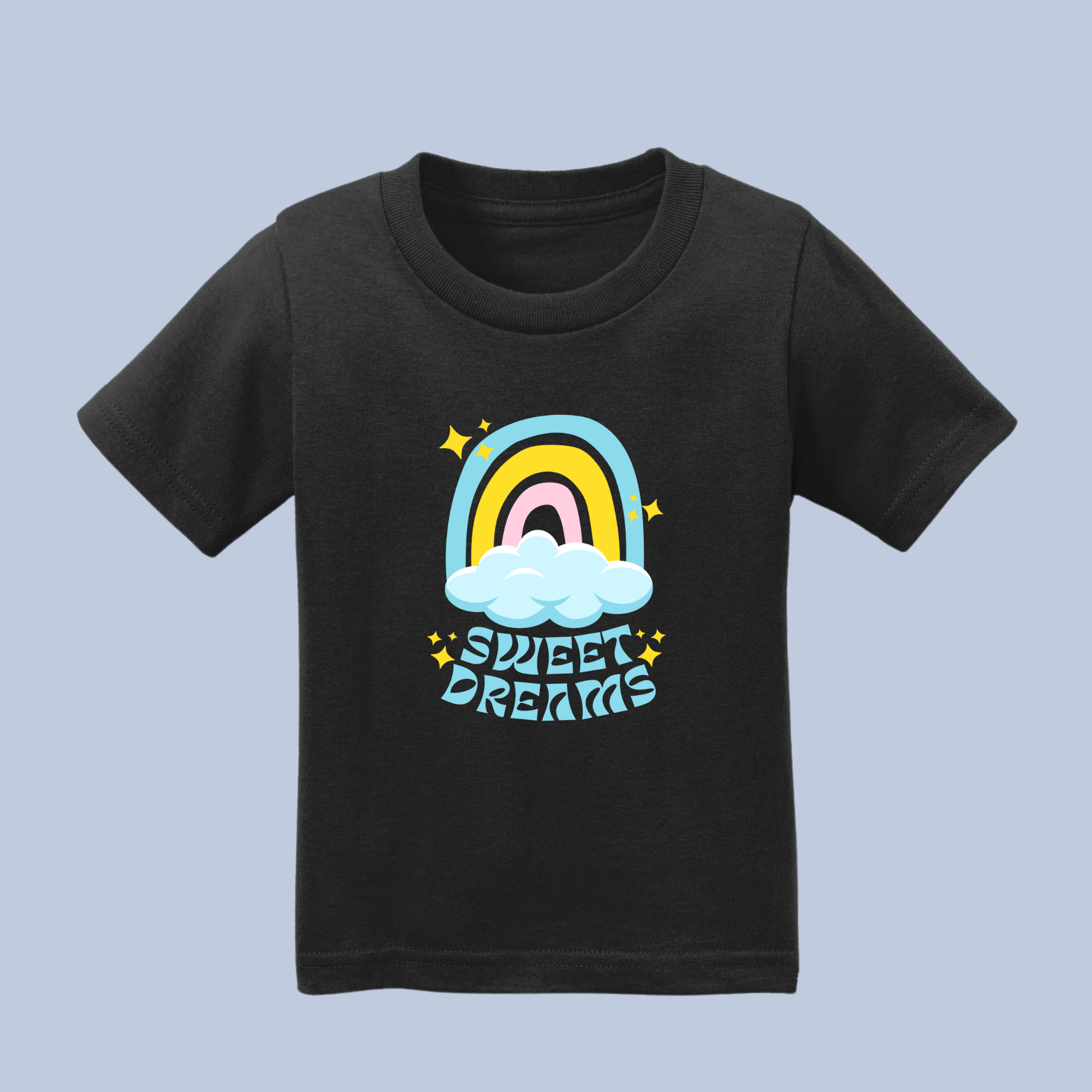 Sweet Dreams Rainbow & Clouds Baby & Toddler T-Shirt 4