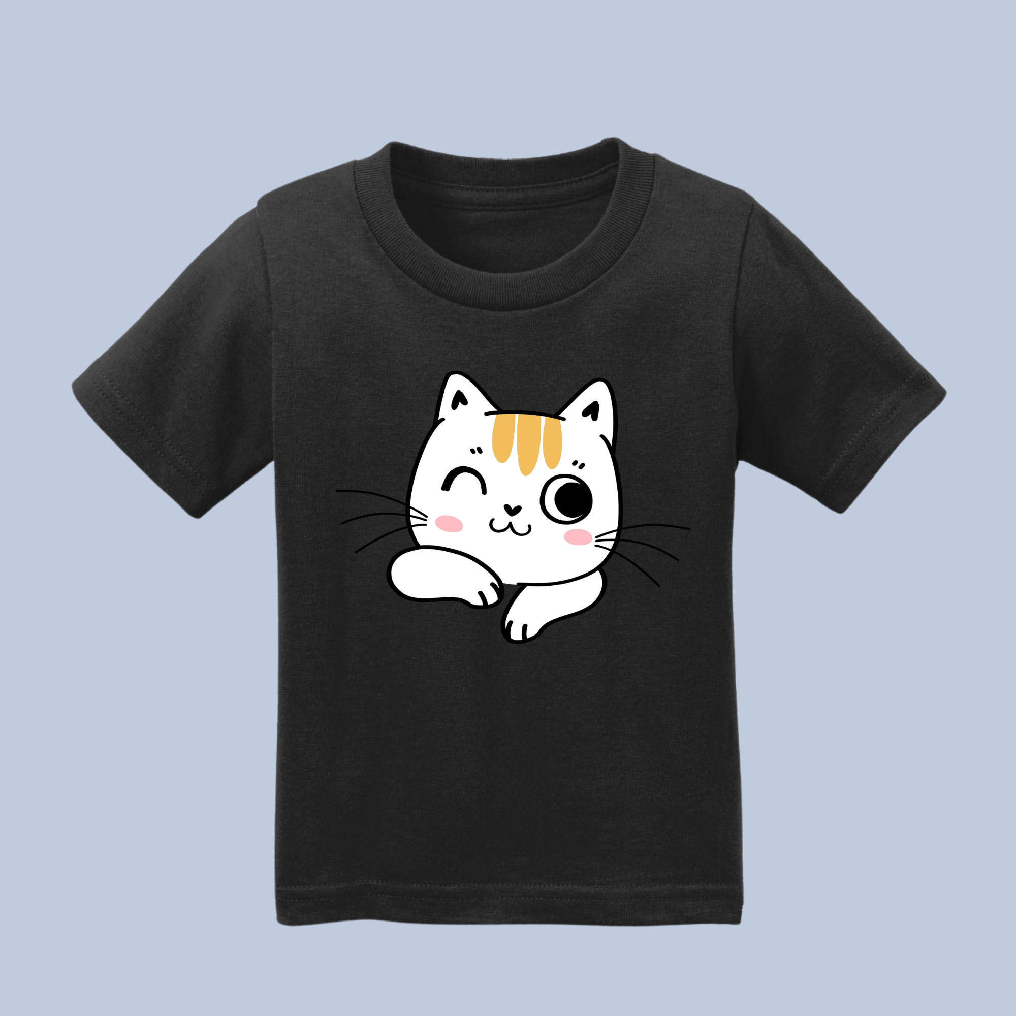 Winking Cute Cat Baby & Toddler T-Shirt 4