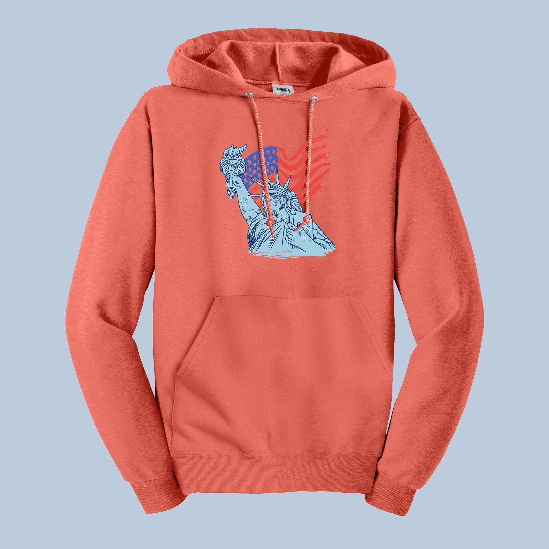 Statue of Liberty American Flag Hoodie – USA Patriotic Pullover 8