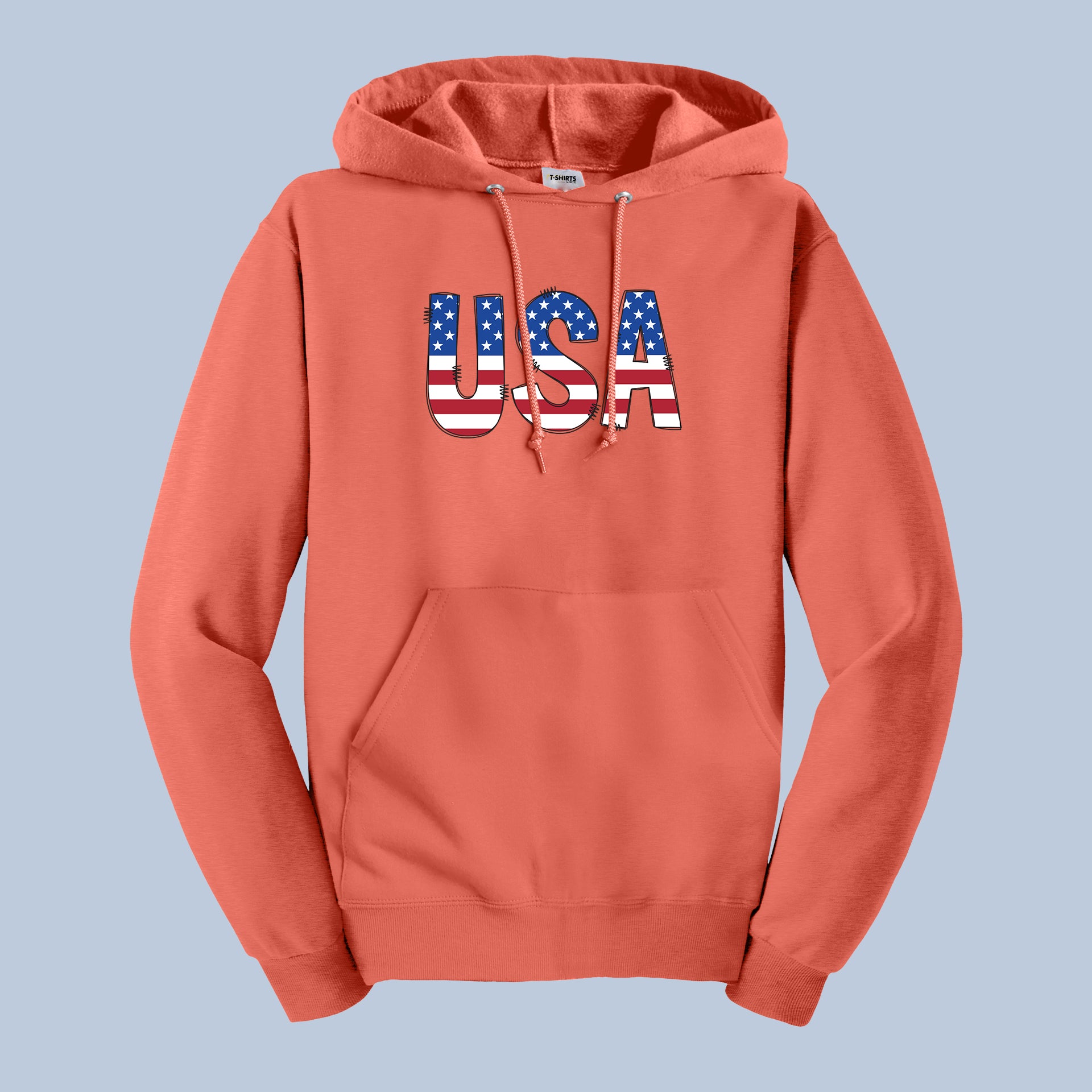 USA Eagle Flag Patriotic Hoodie - American Apparel 8