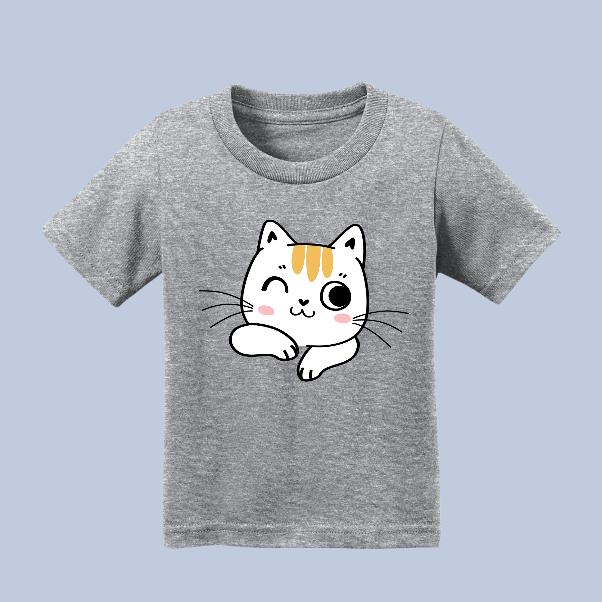 Winking Cute Cat Baby & Toddler T-Shirt