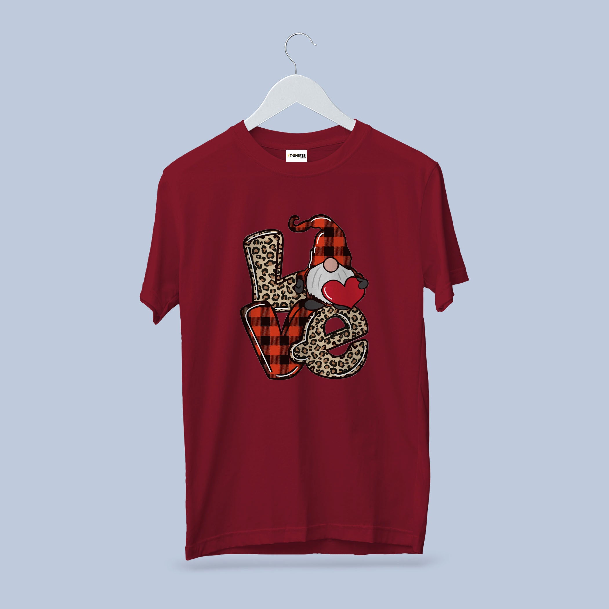 Merry Christmas Ho Ho Ho T-Shirt, Classic Red Santa Claus Tee, Festive Holiday Family Shirt, Heavy Cotton Rib Collar Unisex Gift