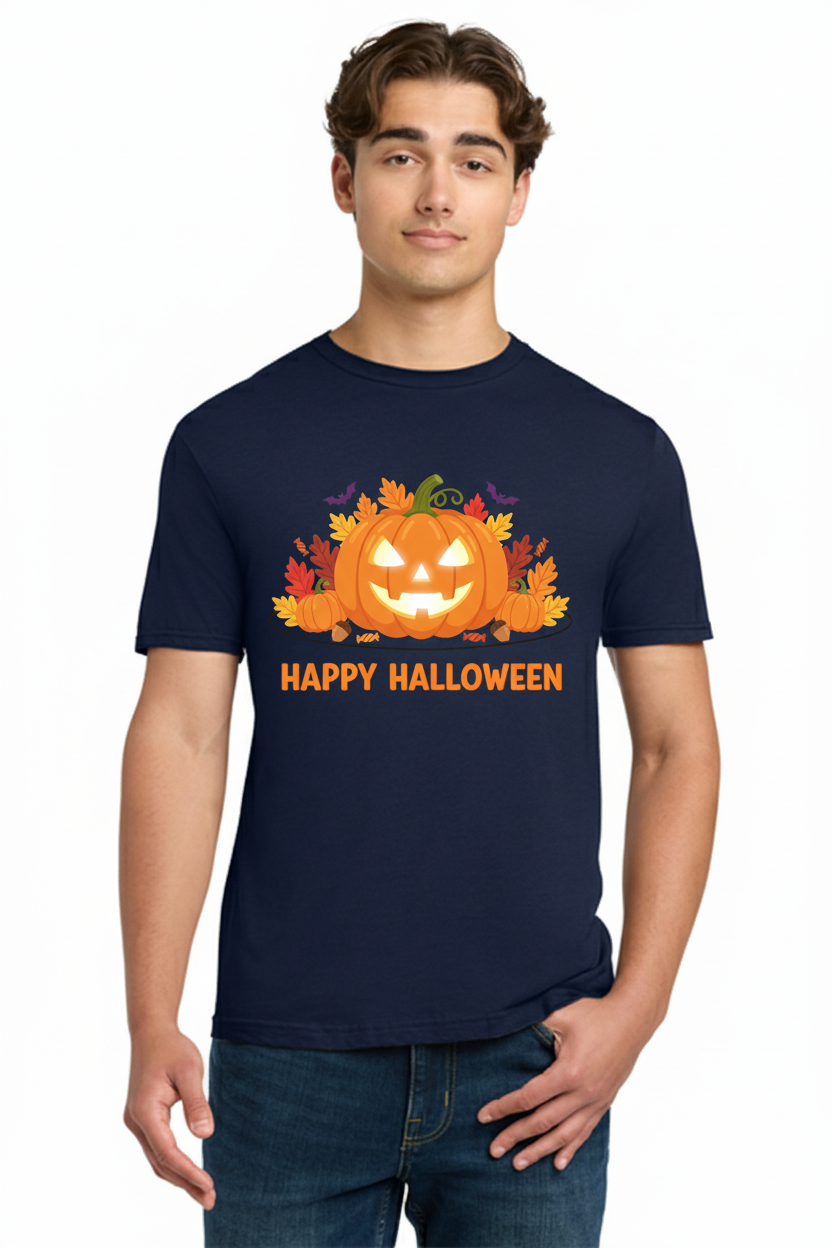 Happy Halloween - Crazy Pumpkin Halloween Tee 7