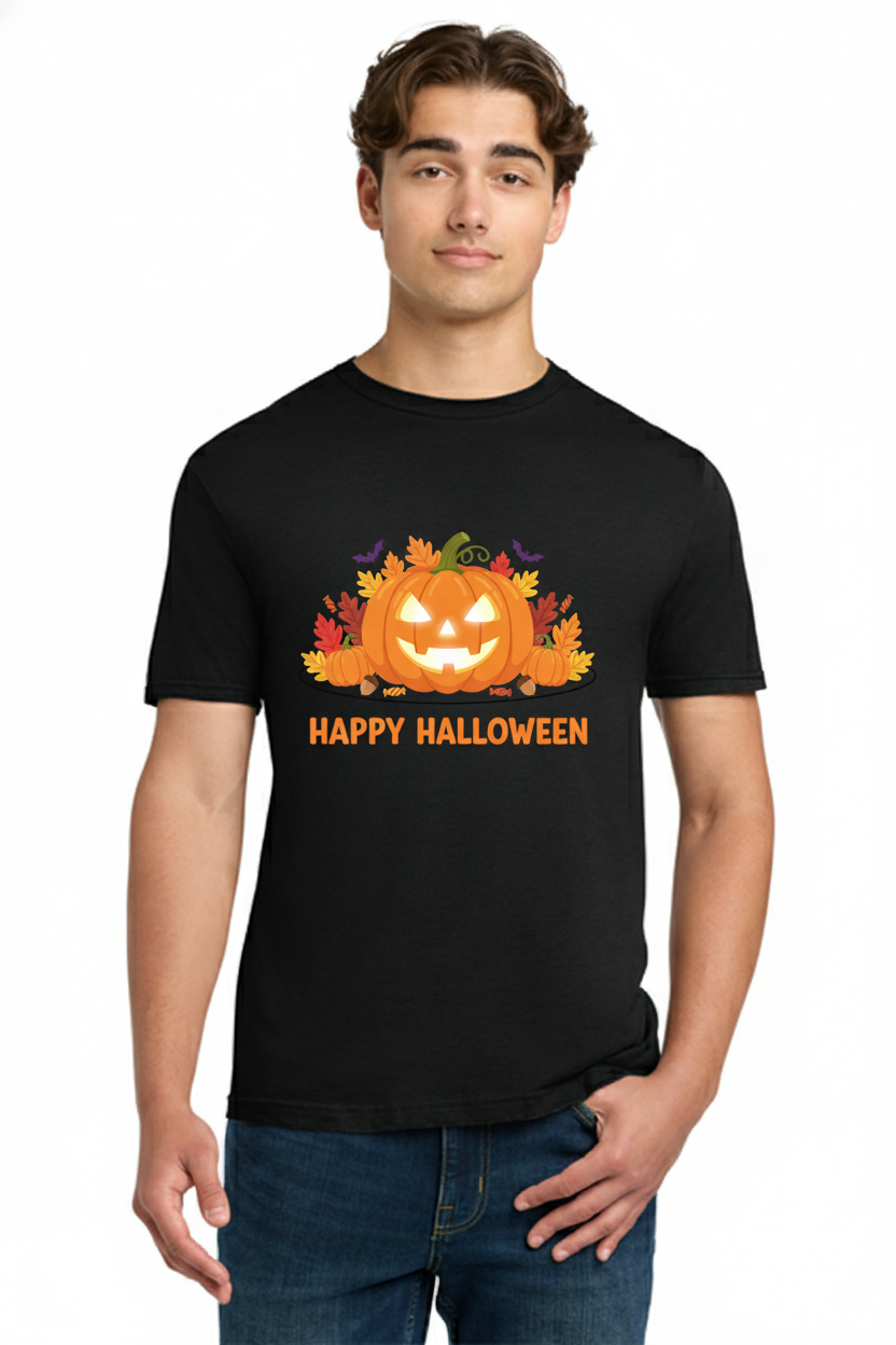 Happy Halloween - Crazy Pumpkin Halloween Tee