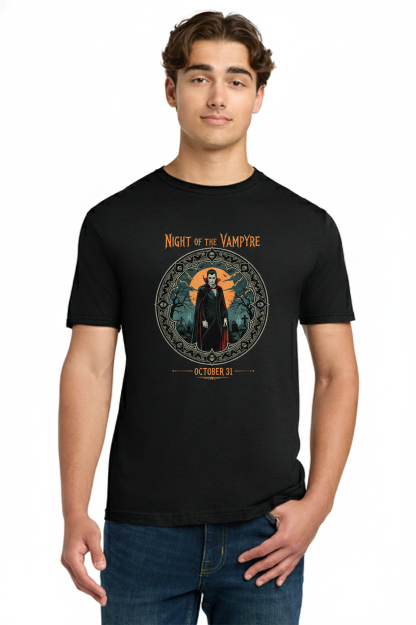 Night of thr Vampire - Spooky Designed and Crazy Vibe Vampire Tee