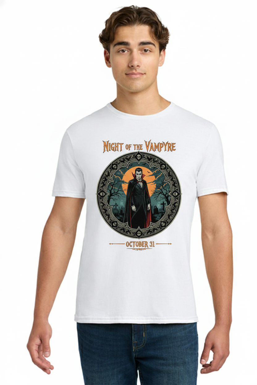 Night of thr Vampire - Spooky Designed and Crazy Vibe Vampire Tee