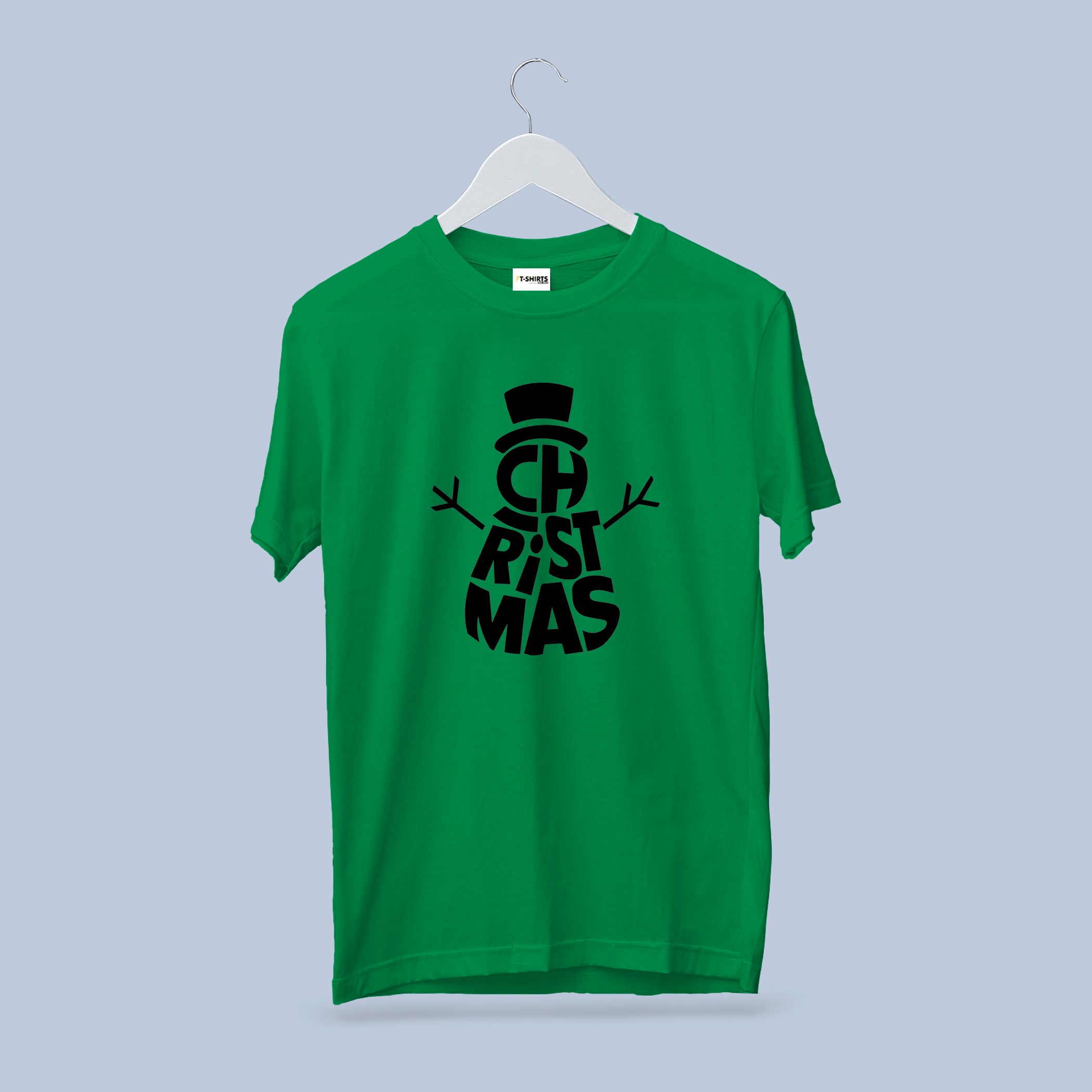 Snowman Word Art T-Shirt | Unique Typography Christmas Tee | Festive Winter Graphic Shirt