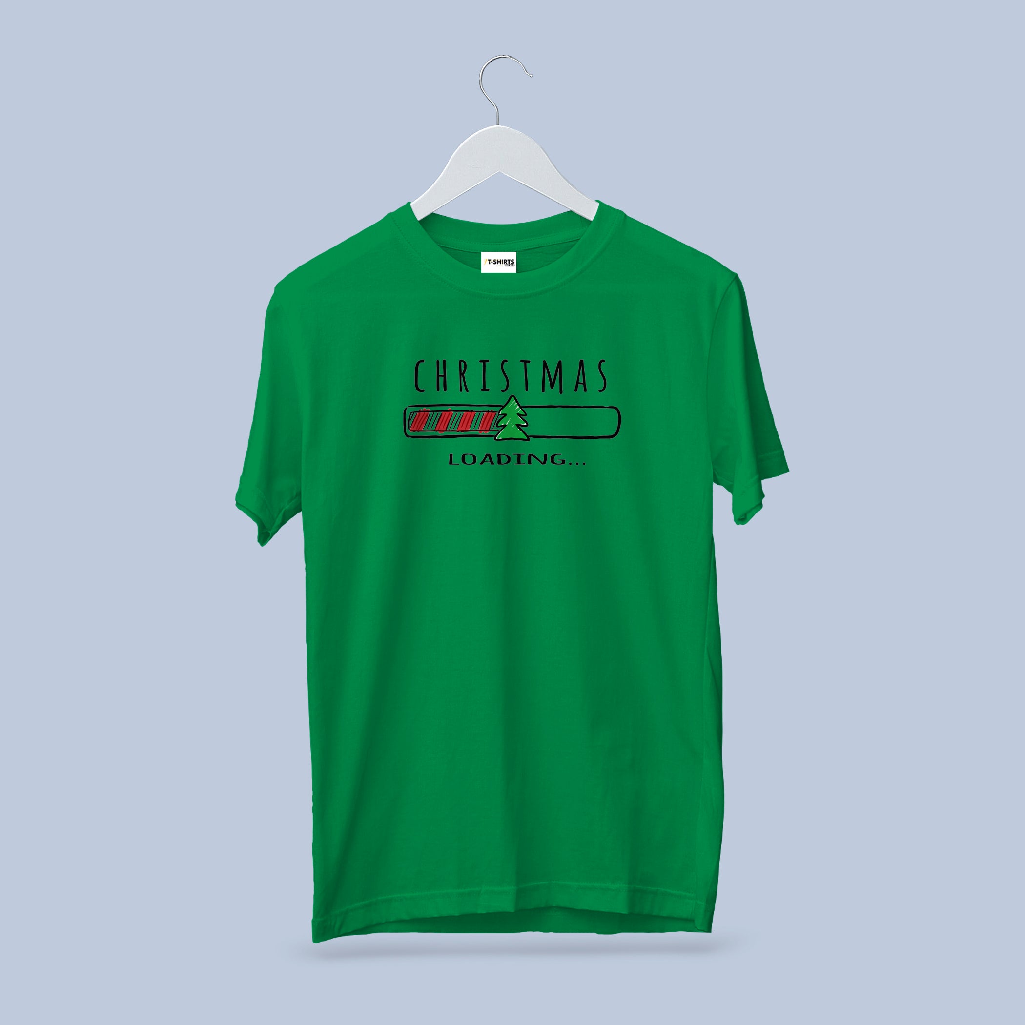 Christmas Loading... Progress Bar T-Shirt | Funny Holiday Countdown Tee | Tech Geek Xmas Shirt