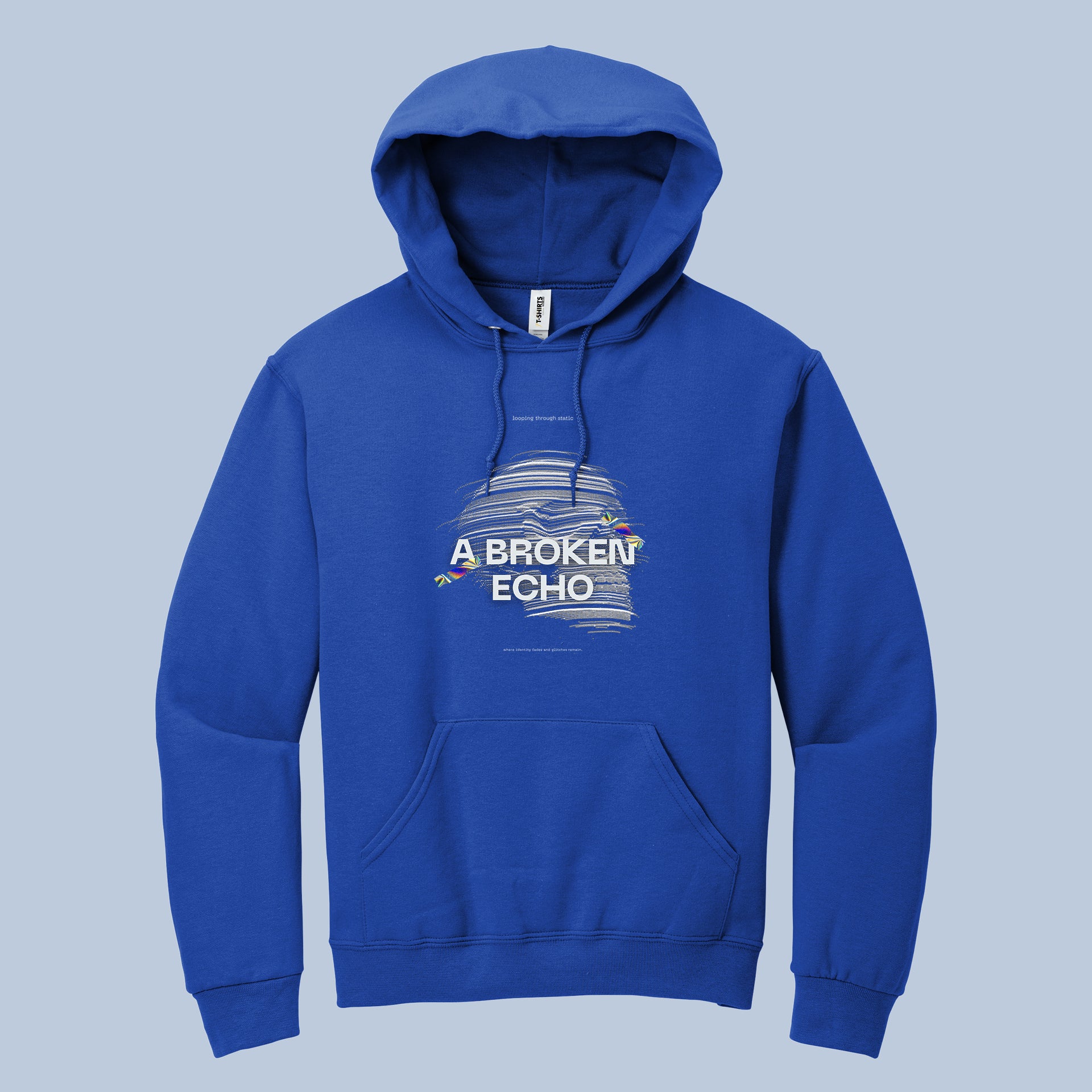 A Broken Echo Glitch Art Hoodie 6