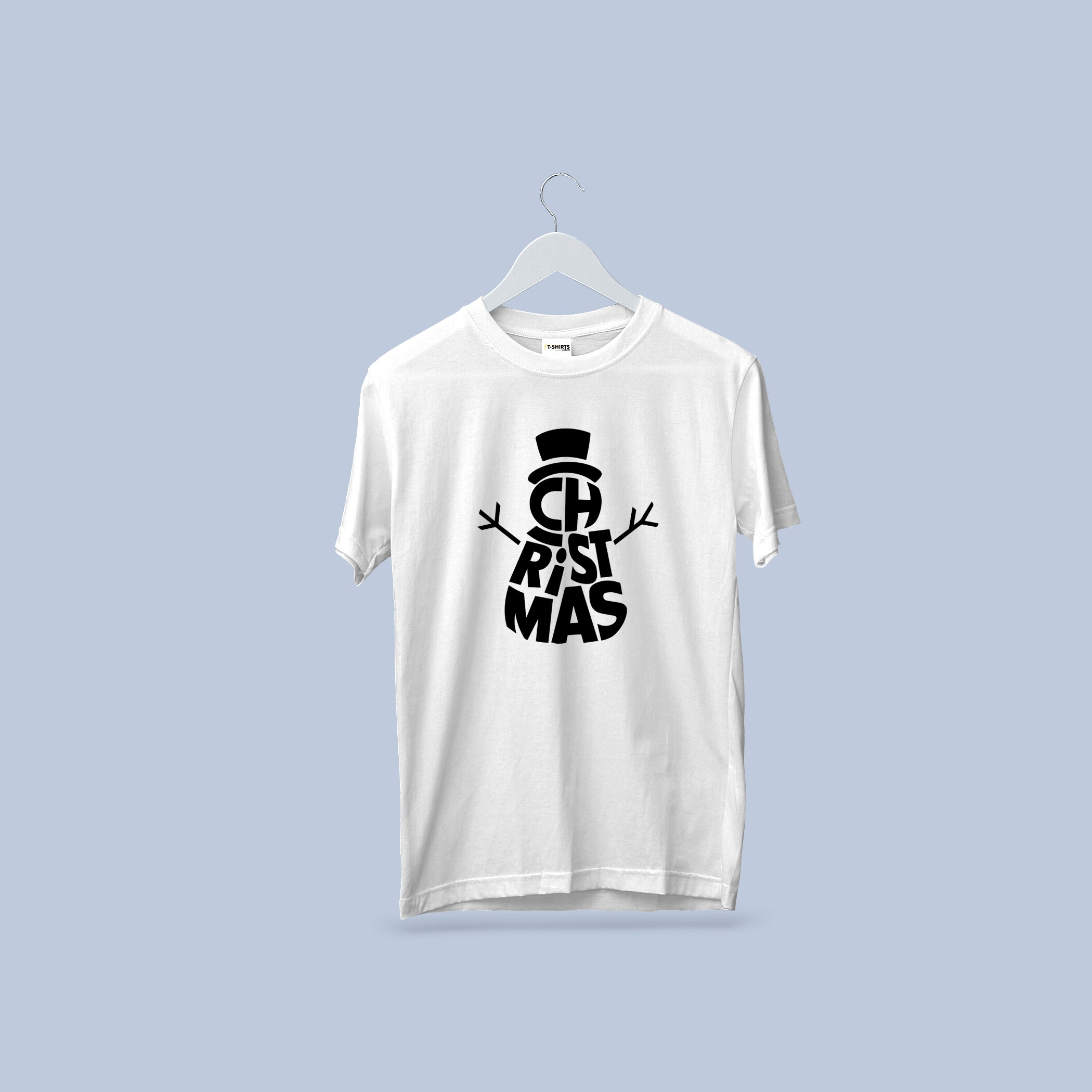 Snowman Word Art T-Shirt | Unique Typography Christmas Tee | Festive Winter Graphic Shirt 4